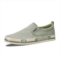 Men's Spring Slip-On Canvas Shoes: Breathable Casual Low-Top Skate Sneakers 43 gray