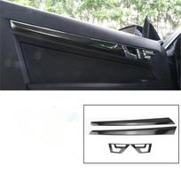 carbon fibre Car Door Panel Trim Strip For Mercedes Benz E Class Coupe W207 C207 W20 e200 e260 e300 2009-2013 4pcs