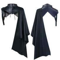 Velnio kostiumas Vampyro apsiaustas Mirties apsiaustas Helovino pasirodymo kostiumas S black