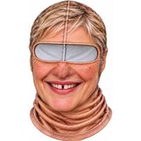 Windproof Design Full Face Balaclava Dralon Material Novelty Face Cover  Outdoor Winter 8 beige