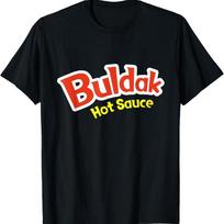 Unisex T-shirt Buldak Hot Sauce Costume Spicy Ramen Sauce Samyang Mukbang T-Shirt L red
