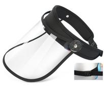 Reusable Clear Face Cover Transparent Full Face Shield Face Protection Splash Guard  Cooking Black Buckle