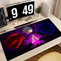 Large Size Lock Edge Mouse Pad XXL Hot Anime Jujutsu Kaisen Satoru Gojo Deskpad Computer Gaming Peripheral Accessories Table Mat 600x300x2mm white