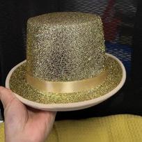1Pcs Fashionable Headwear Glitter Top Hat Vibrant Multicolor Party Costume Accessory Lightweight Festive Performance Decor A17