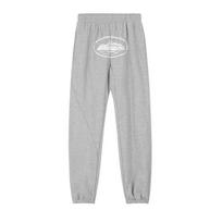 Corteiz Alcatraz Embroidered Fleece Zip Hoodie Straight Leg Pants Set Streetwear All Ages S white
