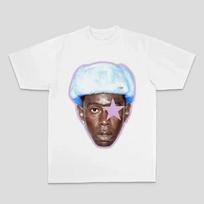 Summer Tyler The Cleator Men Women's T-shirt Creator Tyler Rap Hiphop American Street Print Direct Spray Cotton Short Sleeve Tee6 S white