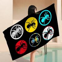 Band T-the Prodigy Anime Beach Swimming Towel Soft Absorbent Washcloth Children's Gifts for Kids Travel Camping Gym 30x30cm