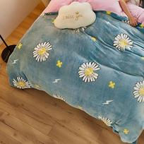 Winter Duvet Cover Thick Fleece Warm Flannel Coral  Double Sided Velvet Bedding  Single Double Queen King Size Quilt Cover 2PCS  Pillowcase