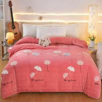 Winter Duvet Cover Thick Fleece Warm Flannel Coral  Double Sided Velvet Bedding  Single Double Queen King Size Quilt Cover 1PCS 140x200cm