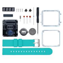 DIY Electronic Watch Kit LED Digital Tube Display Creative Soldering Project Transparent Case 3V DIY Kit Electronic