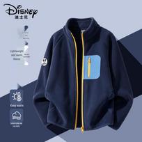 Disney Boys' Polar Fleece Zip-Up Jacket 110 black