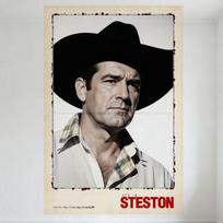 Vintage Stetson Cowboy Hat Advert Tin Sign Retro Distressed Metal Poster for Western Bar Home Wall Decor 20X30CM