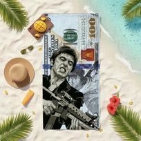 Movie S-Scarface Towel Soft Pool Gift For Travel Gym Shower Camping Quick Dry Sports Beach Towels 40x70CM