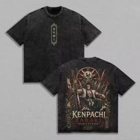 Anime Peripherals BLEACH Yhwach Manga Graphic Print T-shirt Men Women Oversized Short Sleeve Vintage Washed O-neck Cotton Top Summer New Tee XXL black