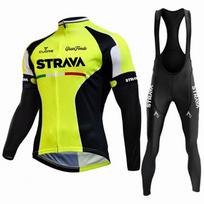 STRAVA Long Sleeve Cycling Jersey Mountain Bike Outdoor Breathable Quick Dry L