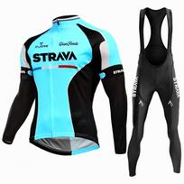 STRAVA Long Sleeve Cycling Jersey Mountain Bike Outdoor Breathable Quick Dry XXL
