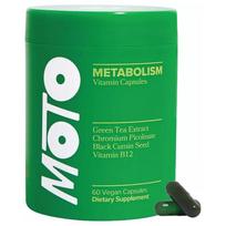 Daily Metabolism Vitamins — Green Tea Extract + Chromium + Black Cumin + B12, 60 Plant Capsules 60 Capsules green
