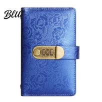 Cash Envelope Budget Binder A6 Password Lock Organizer, PU Leather And Relief Cover, Receipt Bill Keeper 100 Pocket Savings Challenge Booklet