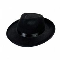 Unisex Džiazo Skrybėlė, Vintažinė Fedora Platus Kraštas Kasdieniam Dėvėjimui One Size black