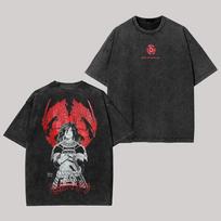 Madara T Shirt Naruto Susanoo Uchiha Vintage Acid Wash Streetwear Oversized Retro Anime Graphic Men Tees Cotton Top Clothing XXXL black