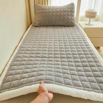 Prabangus pieno aksomo sulankstomas tatami čiužinio pagrindas bendrabučiams ir namams Single Pillowcase 48x74cm gray