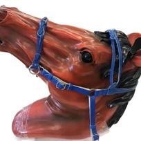 Comfortable Horse Head Curtain PU Leather Horse Rein Harness Horse Collar  Horse Aaccessories