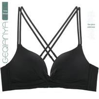 Besiūlė liemenėlė be vielų didelėms ir šoninėms krūtims - Seksualus, gražus nugaros dizainas single piece, 38/85(AB Tong Cup)