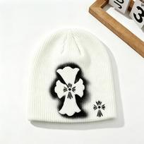 Autumn and winter European and American cross hip-hop style knitted hat street trend American cold hat personalized sweet and cool headhat One size fits all white