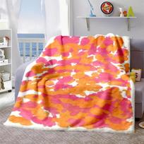 2026 New Arrivals Cozy Flannel Throw Blanket in Vibrant Pink, Purple & Orange Soft, Plush & AllergyFriendly for Bed, Sofa, and Chair Perfect for Naps, 100X150CM pink
