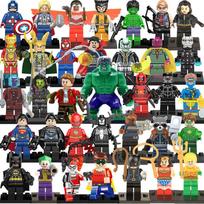 35 vnt. Superherojų konstravimo kaladėlių mini figūrėlių rinkinys, mažų dalelių DIY surinkimo žaislai