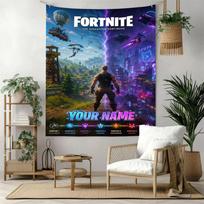 Fortnite Custom Wall Tapestry Wall Tapestry Vibrant Fade-Resistant Print Perfect for Living Room Four Seasons Decor Birthday Christmas Gift 130cmx150cm