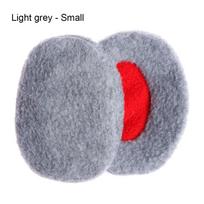 Men Women Windproof Warm Winter Fluffy Fleece Ear Warmers Bandless Ear Warmers Earmuffs Ear Cover Light grey - Small gray