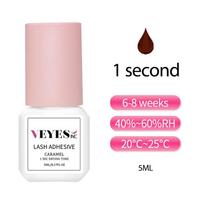 Veyes Inc 5ml Blakstienų priauginimo klijai Veyelash 0,5 sekundės greito džiūvimo stiprūs blakstienų klijai 7 savaičių išsilaikymas Tūrio makiažo priemonės