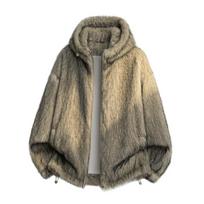 Autumn Winter Men's Hooded Parkas Men Cotton Padded Jacket Fleece Lined Warm Coat Outwear Men Fleece Parkas L