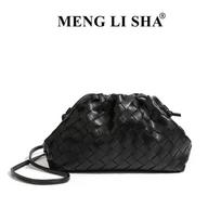 New fashionable woven clutch cloud dumpling bag trendy commuter versatile single shoulder messenger clip bag juoda