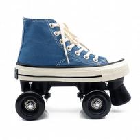 Adult High-Top Classic Double Row Roller Skates with Flashing Wheels for Men, Women, and Children 41