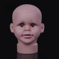 Children Head Model With Hair Texture For Baby And Toddler Photography Props Ideal For Infant Baby And Styling Brown 41cm