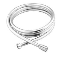 PVC Handheld Shower Head Hose Explosion-proof Faucet Hose Professional Spray Water Pipe  Bathroom PVC Silver-1m