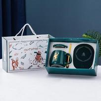 400ml Smart Ceramic Cup Coaster Warmer Thermostatic Coffee Heating Electric Mug Set Milk Tea Heating Water 400ml gray