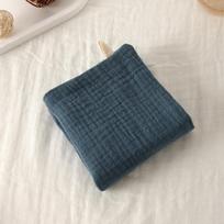 Colorful 4-Layer Cotton Baby Gauze Towel & Bib Set gray