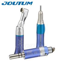 Dental low Speed Handpiece Set Air Motor Contra Angle Straight Handpieces Straight E-Type Dentistry Tool BLUE SET-4H