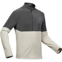 DECATHLON MH500 Fleece Clothing Men's Moonlight Beige/Carbon Gray 8758017 M white