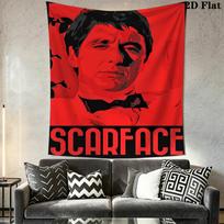 Scarface Logo Tapestry Wall Tapestry Fashion Print Wallmounted Wall Decoration Atmospheric Background Cloth Christmas Gift 150cm x 200cm