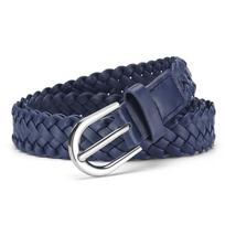 Women's Vintage Braided Belt - Skinless No-Hole Woven Thin Waistband for Pants Dresses - Casual All-Match Boho Style 110*2.5cm black