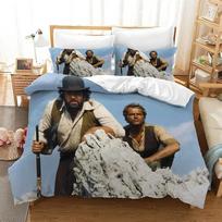 2/3pcs B-Bud S-Spencer T-Terence H-Hill duvet cover and pillowcase, home bedding set, bedroom decoration,gift for boys and girls 100×135cm