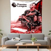 Tapestry Arsenal Premier League Black Kit Emirates Poster Wall Art for Bedroom 130x150cm(51x59in)