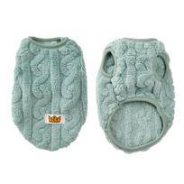 Fleece Sphynx Cats Clothes Autumn Winter Warm Vest Sweater for Small Cat Dog Solid Color Cozy Kitten Costume Apparel Pet Outfits M