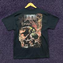 Doom The Dark Ages Game Cover Art Slayer Poster T-Shirt L Unisex T-Shirt XXXL gray