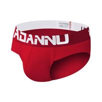 ADANNU Men's Low Rise Cotton Briefs - Sporty, Breathable, Stylish Design. Medium white
