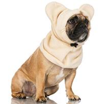 Soft Fleece Dog Fleece Bat Hat Adjustable Design Dog Warmer Ears Hoodie Pet Hood  French Dogs M